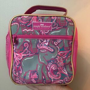 Simply Southern Pink and Gold Patterned Bag
